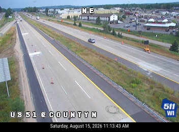 US 51  - US 51 at County N