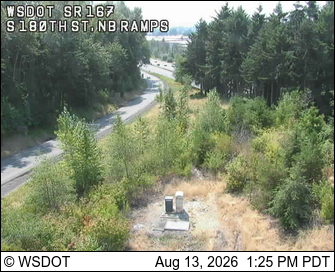 SR 167 at MP 24.42: S 180th, NB Ramp