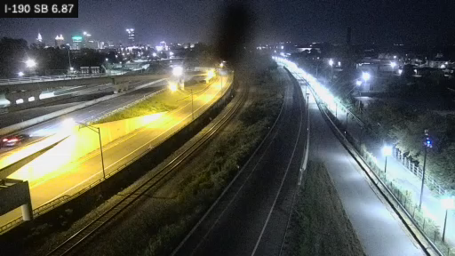 I-190 MP 006.87 SB South of the Peace Bridge