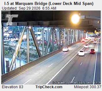 I-5 at Marquam Bridge (Lower Deck Mid Span)