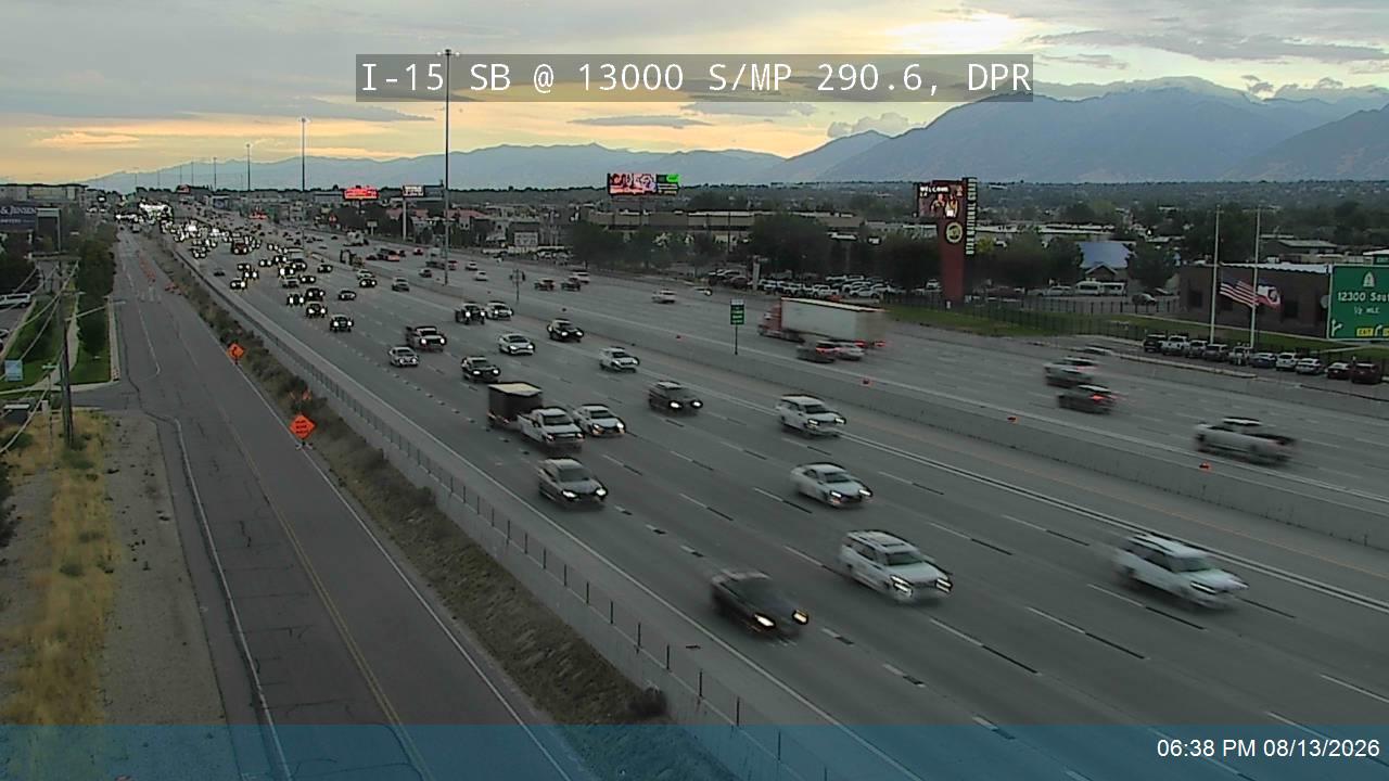 I-15 SB @ 13000 S / MP 290.6, DPR