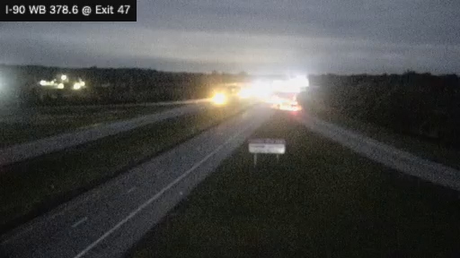 I-90 MP 378.60 WB at Interchange 47 (Leroy)