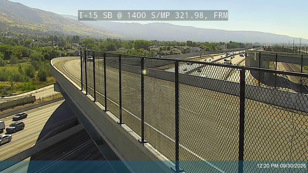 I-15 SB @ 1400 S / MP 321.98, FRM