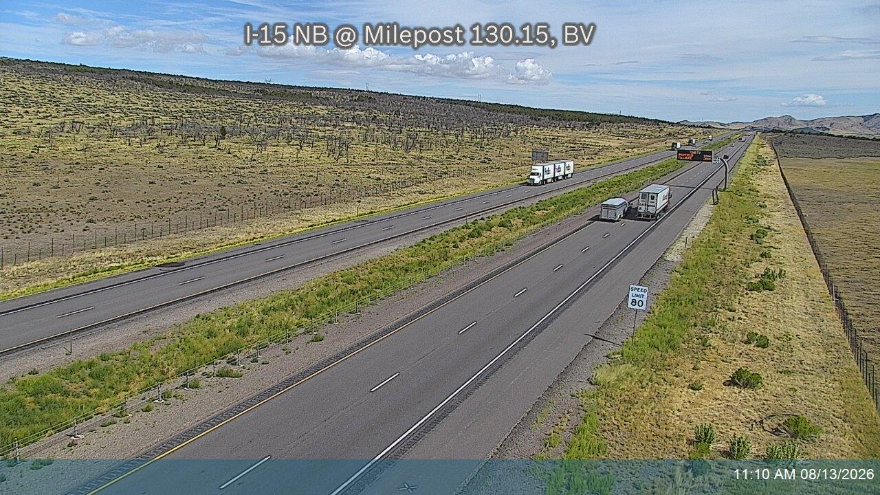 I-15 NB @ Milepost 130.15, BV