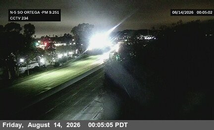 I-5 : (234) South of Ortega Highway (San Juan Creek)