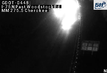 GDOT-0448: I-75 N past WoodstockRd MM 275.3 (Cherokee)