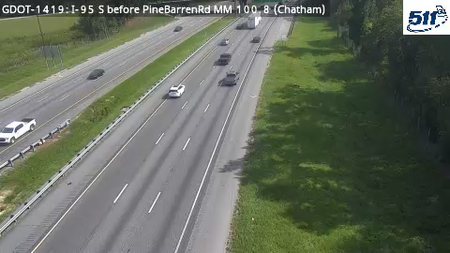 GDOT-1419: I-95 S before PinebeardRd MM 100.8 (Chatham)