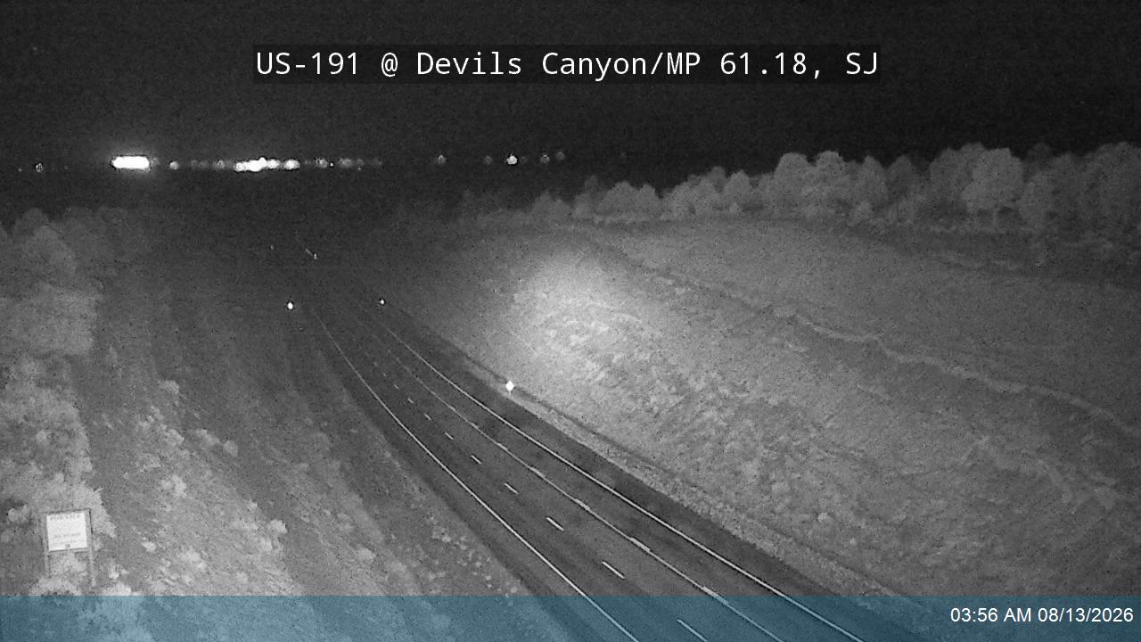 US-191 NB @ Devils Canyon / MP 61.18, SJ