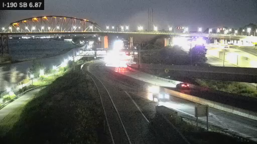I-190 MP 006.87 SB South of the Peace Bridge