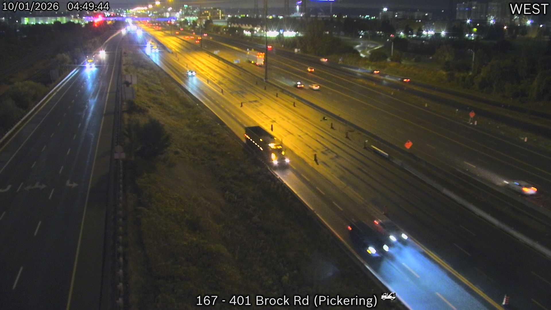 Highway 401 at Brock Road