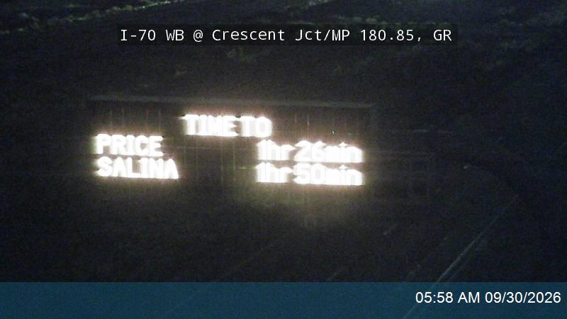 I-70 WB @ Crescent Jct / MP 180.85, GR