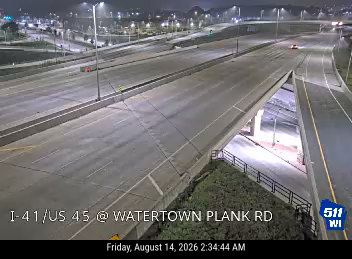 I-41/US 45  - I-41/US 45 at Watertown Plank Rd