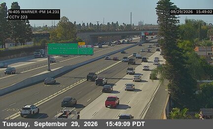 I-405 - I-405 : (223) South of Warner Avenue - North