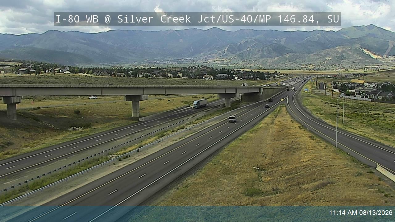 I-80 WB @ Silver Creek Jct / US-40 / MP 146.84, SU