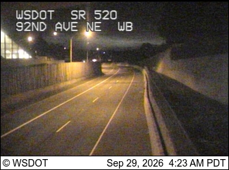 SR 520 at MP 5.1: 92nd Ave NE, WB
