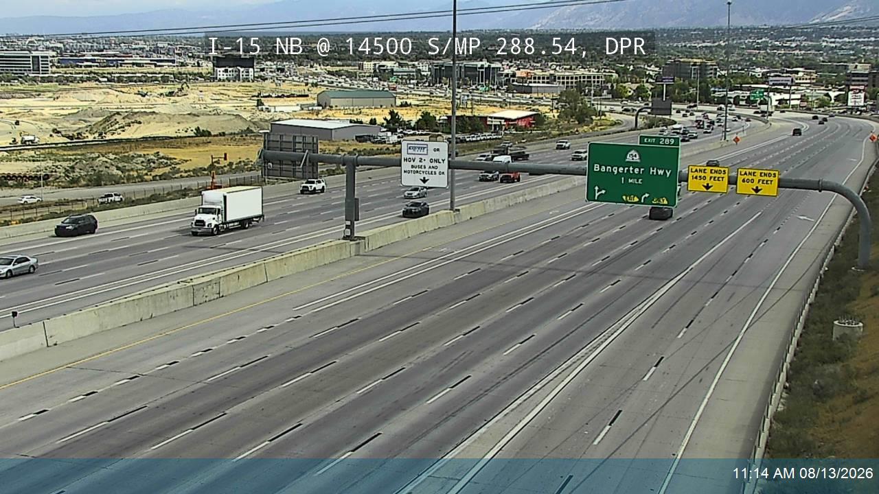 I-15 NB @ 14500 S / MP 288.54, DPR