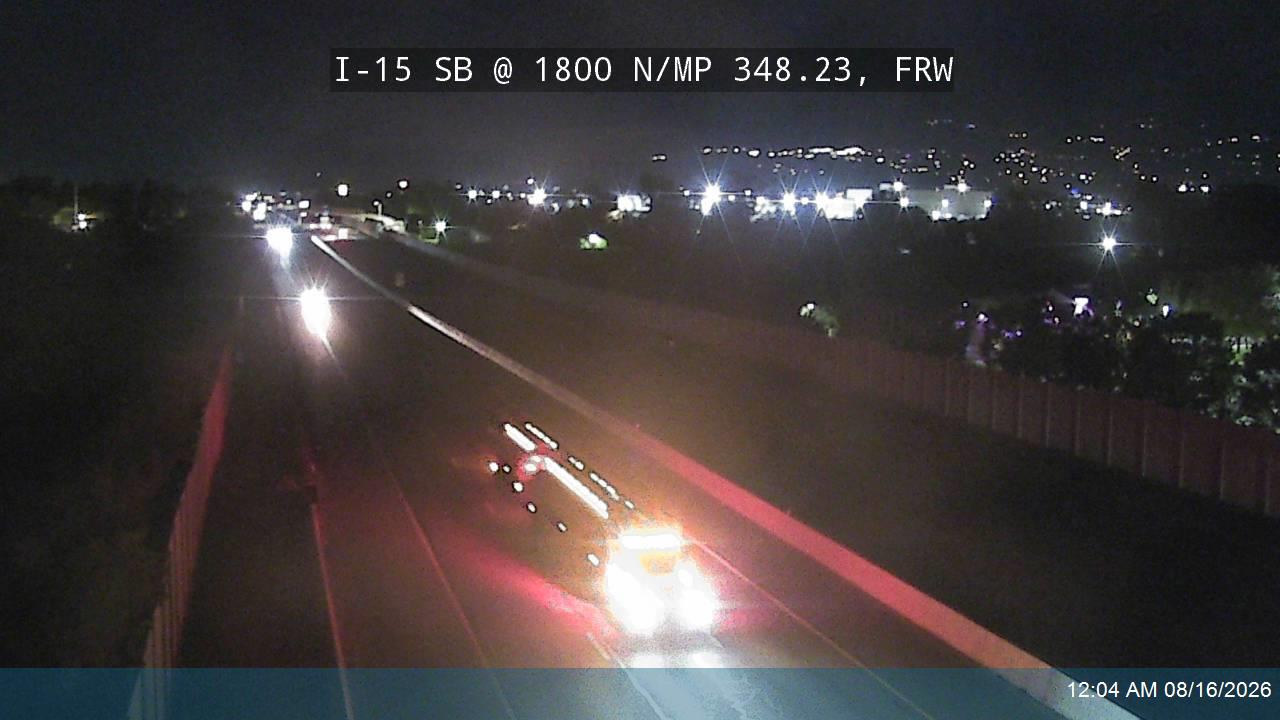 I-15 SB @ 1800 N / Harrisville Rd / MP 348.23, FRW