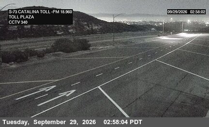 CA-73 - SR-73 : (340) Catalina View Toll Plaza - South