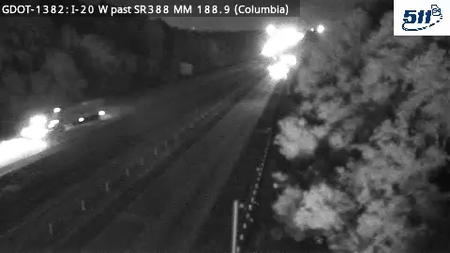 GDOT-1382: I-20 W past SR388 MM 188.6 (Columbia)