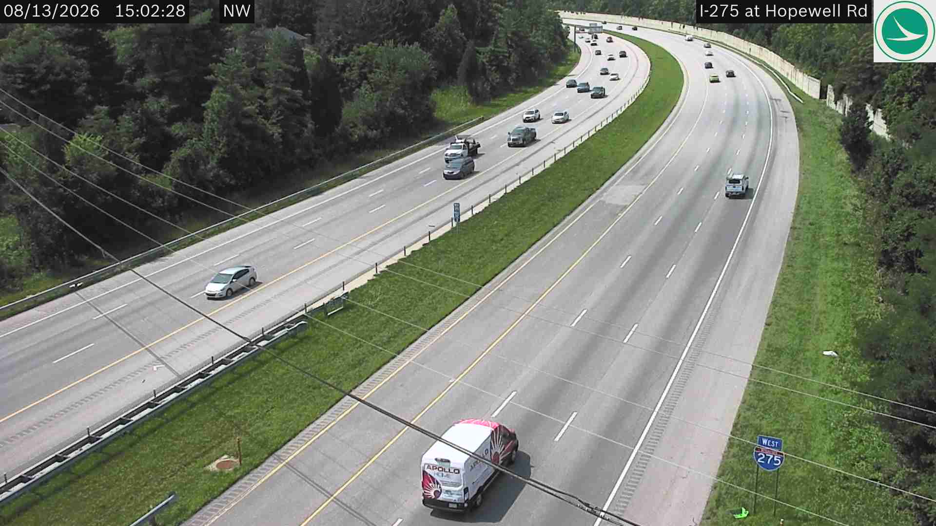 I-275 at MM 52.0, Hopewell Rd