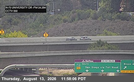 SR-73 : (350) South of University Drive Undercross
