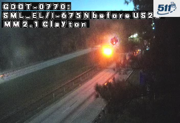 GDOT-0770: I-675 N before US23 MM 2.1 (Clayton)