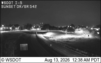 I-5 at MP 254.9: Sunset Dr