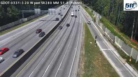 GDOT-0331: I-20 W past SR280 MM 52 (Fulton)