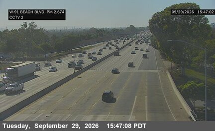 CA-91 - SR-91 : (2) Beach Boulevard - South