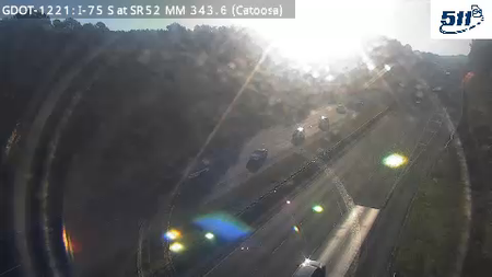 GDOT-1221: I-75 S at SR52 MM 344.1 (Catoosa)