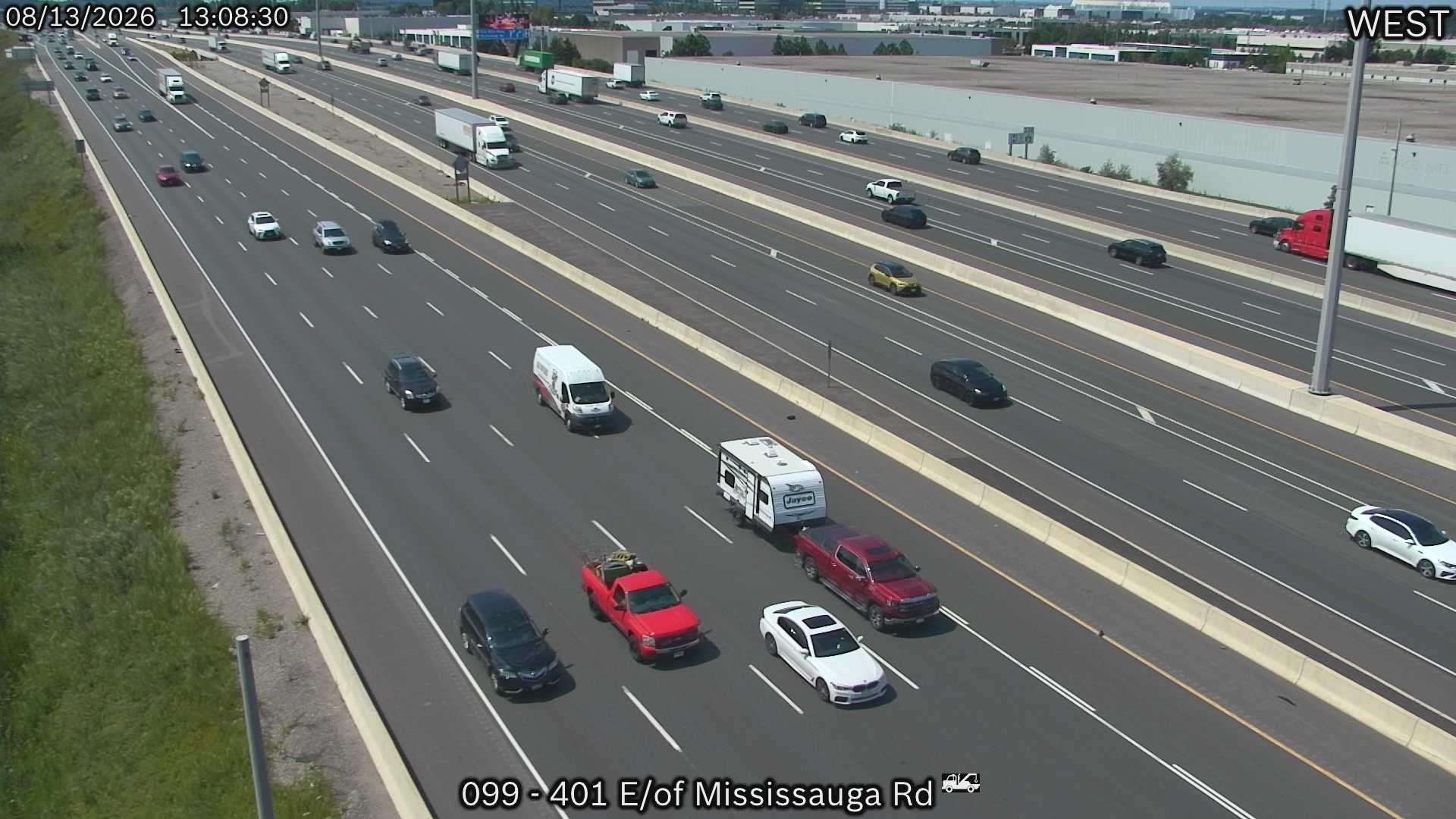 Highway 401 East of Mississauga Road