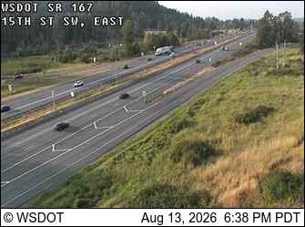 SR 167 at MP 13.9: 15th St SW, East