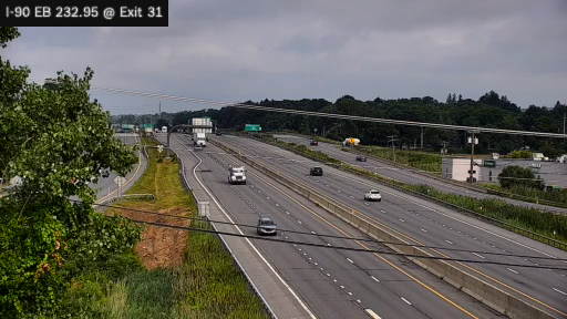 I-90 MP 232.95 EB at Interchange 31 (Utica)