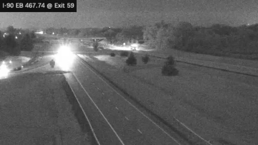 I-90 MP 467.74 EB at Interchange 59 (Dunkirk)