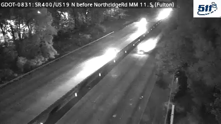 GDOT-0831: SR400/US19 N before NorthridgeRd MM 11.5 (Fulton)