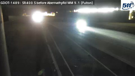 GDOT-1489: SR400 S before AbernathyRd MM 9.1 (Fulton)
