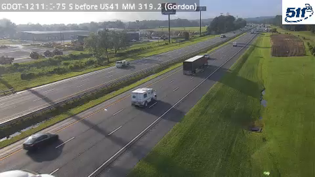 GDOT-1211: I-75 S before US41 MM 319.1 (Gordon)
