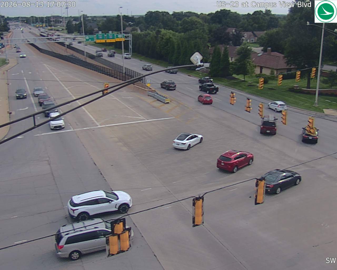 US-23 at Campus View Blvd