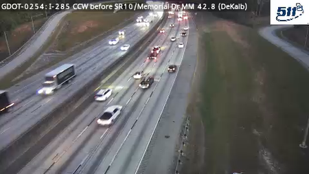 GDOT-0254: I-285 CW before SR10/FreedomPkwy MM 43.8 (DeKalb)