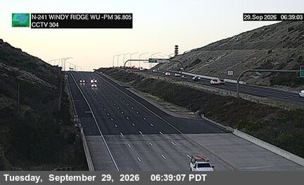 CA-241 - SR-241 : (304) 1200 Meters North of Windy Ridge Wu Toll Plaza - North