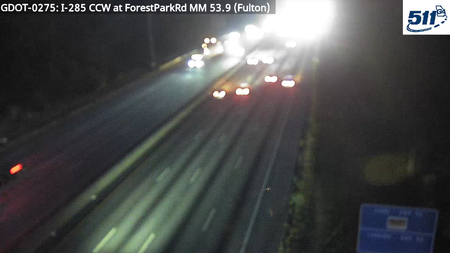 GDOT-0275: I-285 CCW at ForrestParkRd MM 53.9 (Fulton)