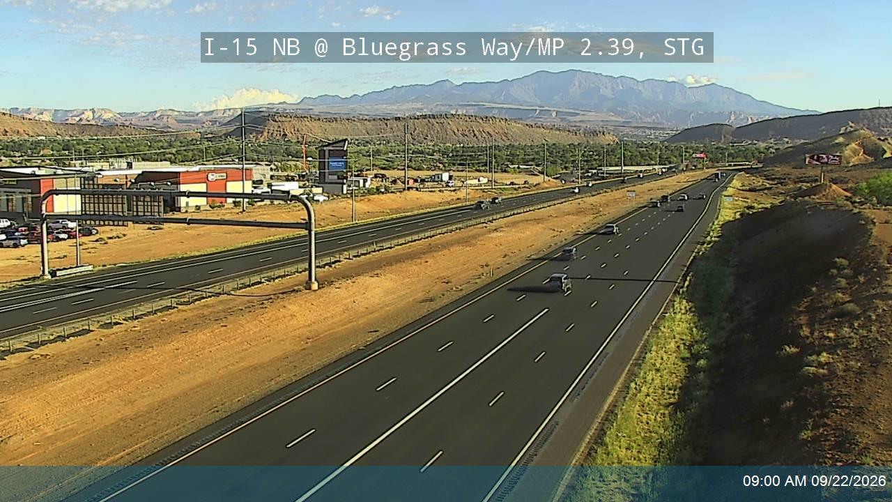I-15 NB @ Bluegrass Way / MP 2.39, STG
