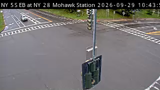 NY 5S EB at NY 28 Mohawk Station