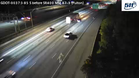 GDOT-0037: I-85 S before SR400 MM 87.3 (Fulton)