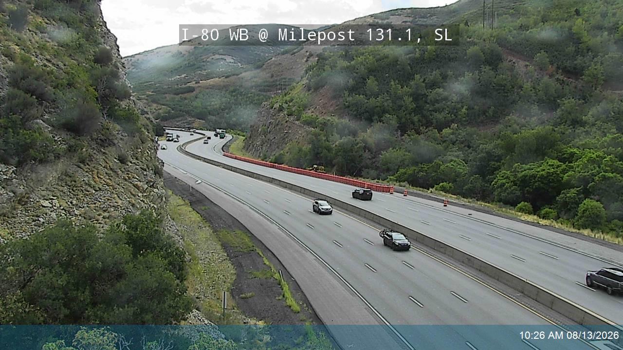 I-80 / Parley's Canyon WB @ Milepost 131.1, SL