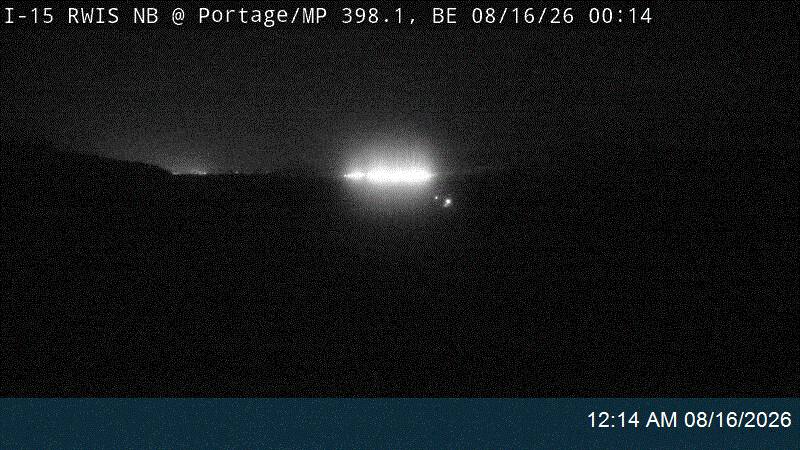 I-15 RWIS NB @ Portage / MP 398.06, BE                                                              