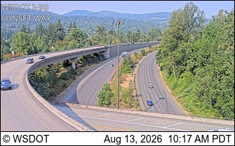 I-90 at MP 18: Sunset Way
