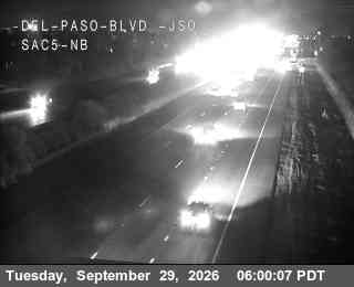 I-5 - Hwy 5 at Del Paso - South