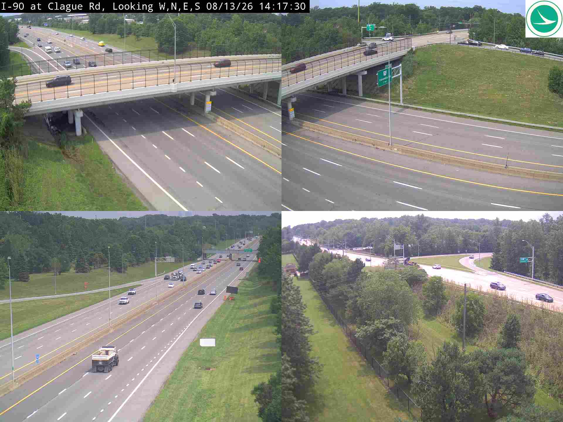 I-90 at Clague Rd