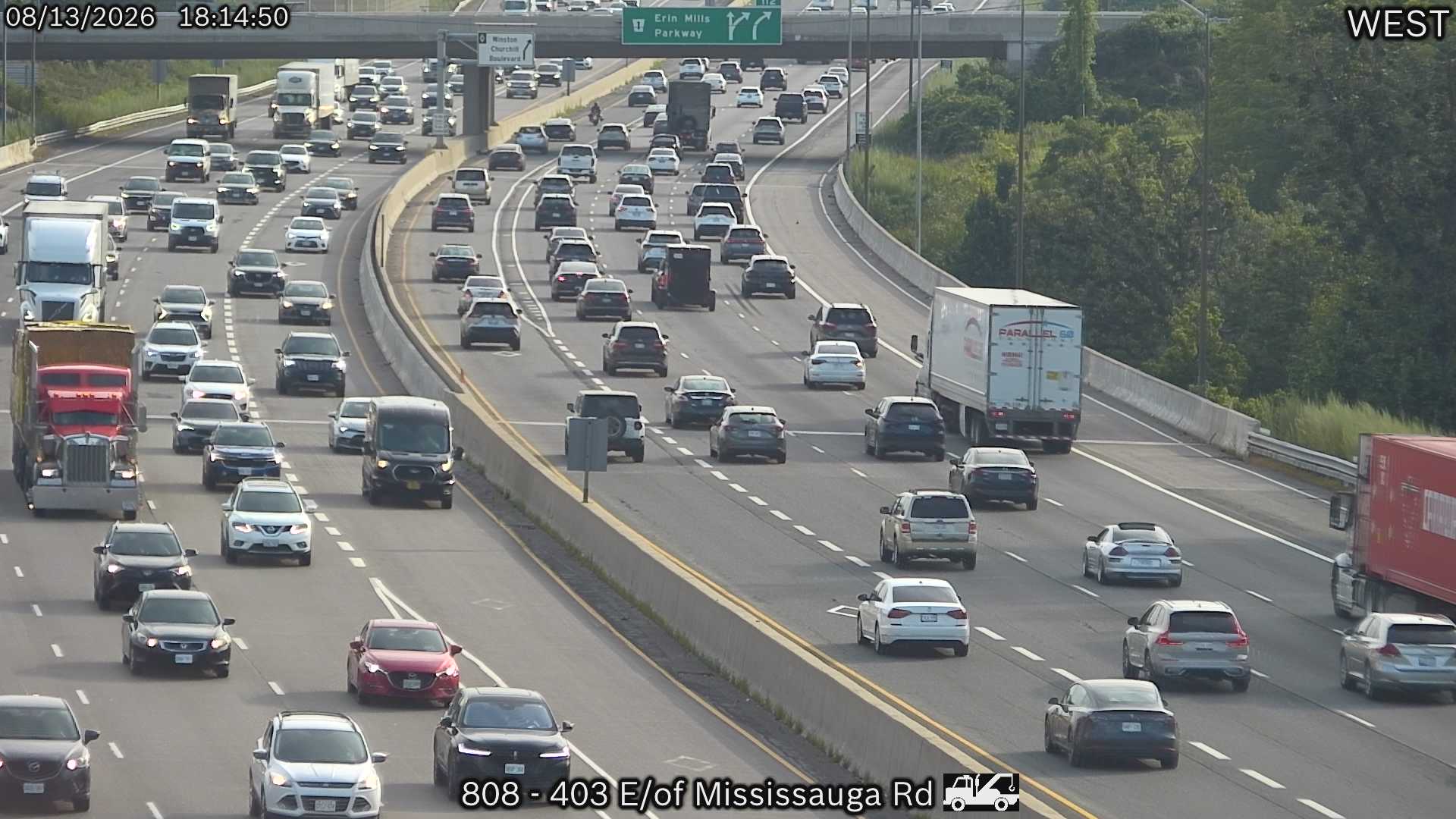 Highway 403 East of Mississauga Road